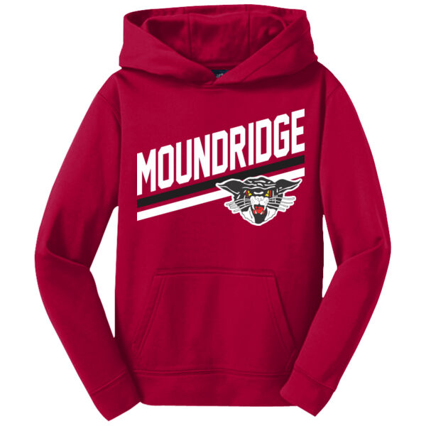 D2 - Sport Tek YST244 Youth Sport Wick ® Fleece Hooded Pullover Thumbnail